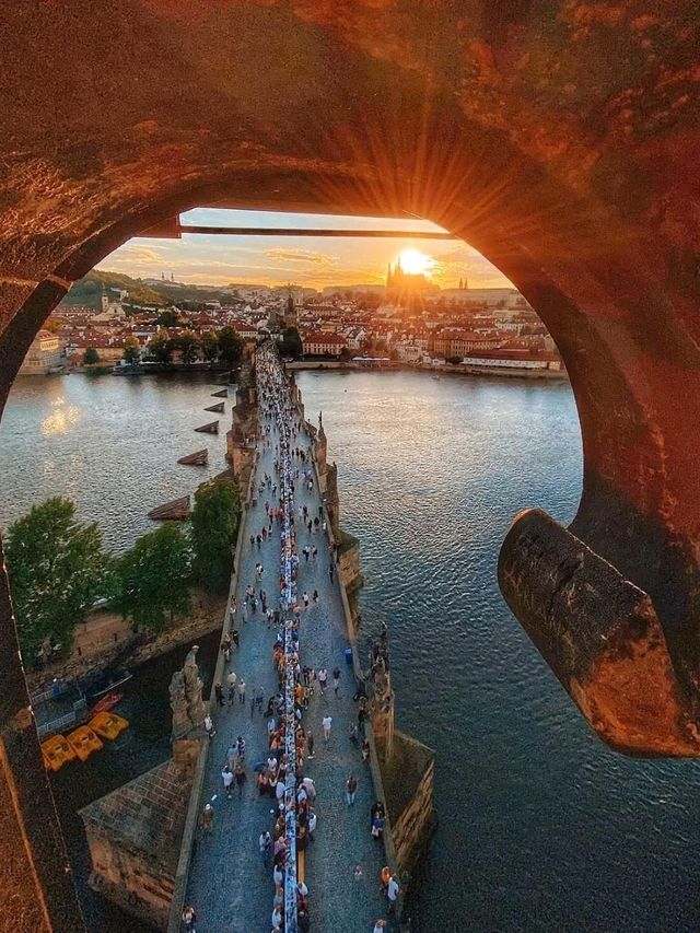 Title: Charles Bridge – Prague's Timeless Stone Symphony