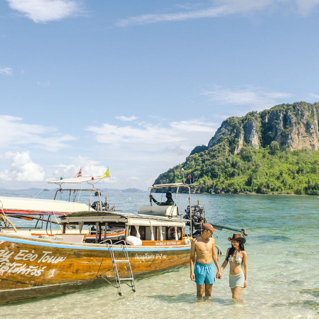 ล่องเรือทัวร์ 4 เกาะกระบี่ ถ่ายรูปสวยมาก 🏝✨