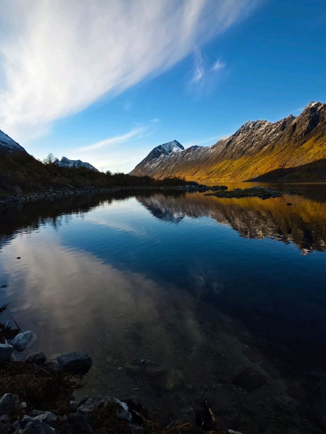 Mirror Magic: Gryllefjord’s Reflective Wonder