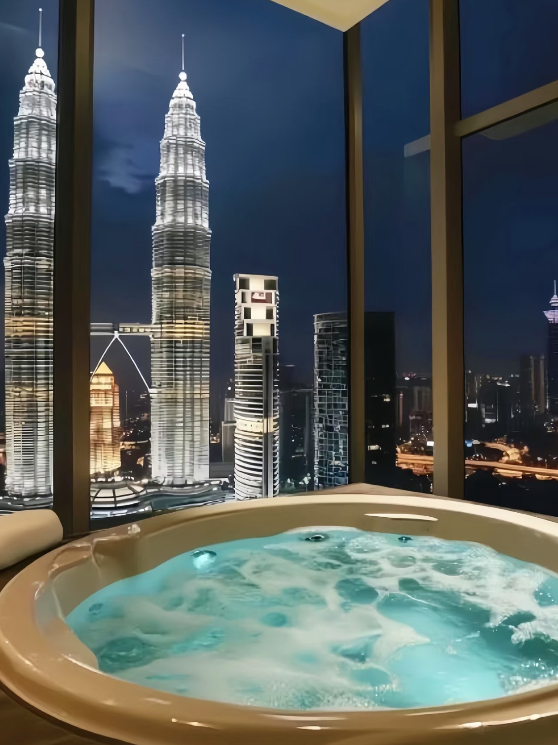 

📍 Mandarin Oriental Kuala Lumpur
Terletak tepat di jantung kota — di sebelah Taman KLCC, hanya 3 menit berjalan kaki ke Menara Kembar, dan di lantai bawah Suria KLCC Mall. Dikelilingi oleh restoran mewah, kafe, dan butik — tempat ini merupakan tempat yang sempurna untuk menjelajah siang dan malam.

⸻

🛏️ Sorotan Kamar
• Kamar luas mulai dari 45㎡ di lantai atas (20F–40F)
• Jendela setinggi langit-langit dengan pemandangan Twin Tower atau taman yang menakjubkan
• Beberapa kamar bahkan dilengkapi bak mandi yang indah — bayangkan berendam sambil menikmati pemandangan cakrawala yang berkilauan ✨
• Seprai premium berkualitas tinggi = kenyamanan tidur setingkat awan ☁️

⸻

🍽️ Restoran Wajib Coba
• Nobu Kuala Lumpur — ikan kod hitam ikonis dengan paduan miso + sake = surga 🥢
• Prasmanan Coffee House — pesta cita rasa global: nasi lemak, kari, dim sum, & lainnya 🍛
• Sky Lounge (42F) — cicipi koktail khas Twin Tower Sunset sambil menikmati gemerlap lampu kota 🍸

⸻

🚗 Lokasi

📍 Stasiun MRT KLCC – 300 m
📍 Menara Kembar Petronas – 500 m
📍 Stasiun KL Sentral – 6 km
📍 Bandara KLIA – ~55 menit berkendara
