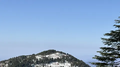 白雪皚皚的群山，達爾豪西一家擁有美麗景色的咖啡館 — traveler post in 昌巴