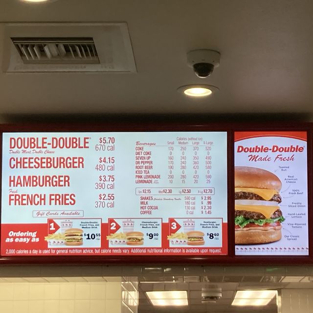 미국 서부 대표 햄버거🍔 인앤아웃