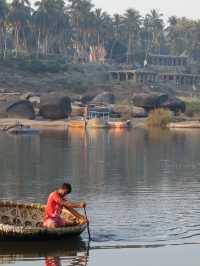 Morning by the Tungabhadra River in Hampi