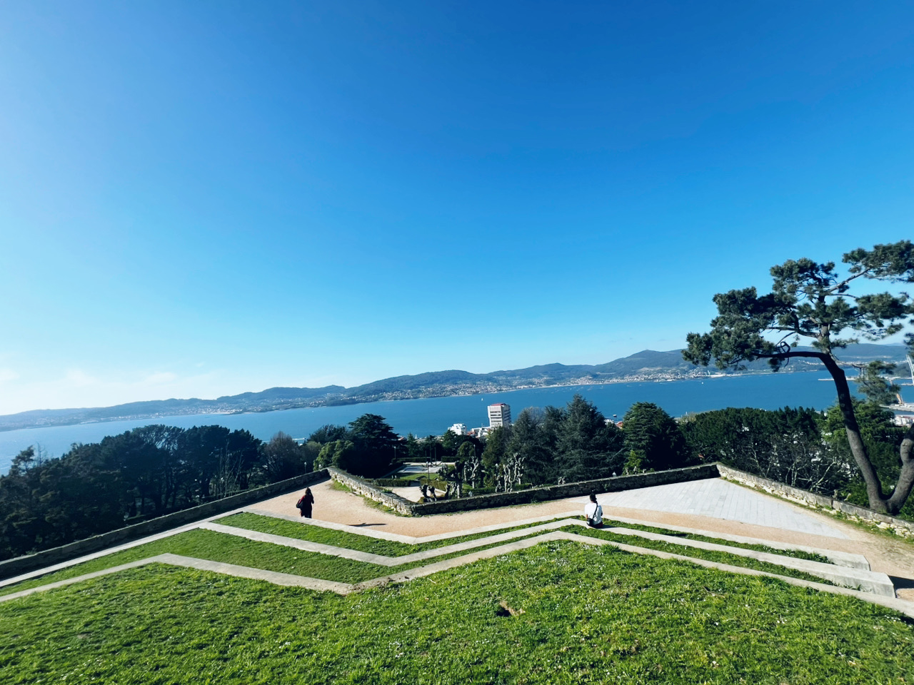 View from Monte del Castro, Vigo, Spain 
