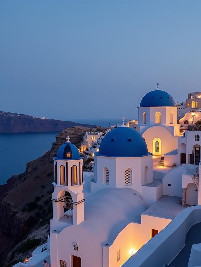 𝑬𝒔𝒄𝒂𝒑𝒆 𝒕𝒐 𝑺𝒂𝒏𝒕𝒐𝒓𝒊𝒏𝒊 - 𝑨 𝑫𝒓𝒆𝒂𝒎 𝒊𝒏 𝑩𝒍𝒖𝒆 & 𝑾𝒉𝒊𝒕𝒆