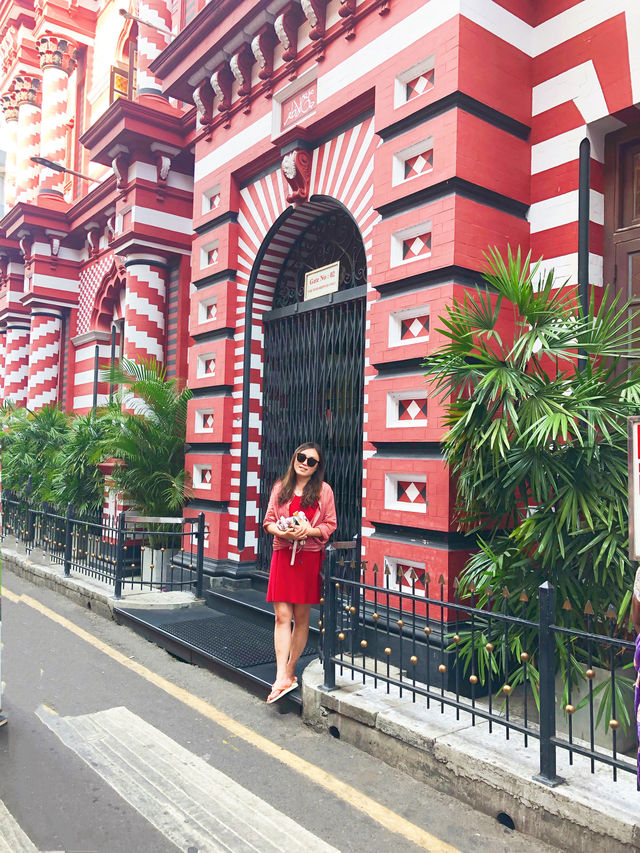 Pluck 🌿 the pink mosque 🕌 in Colombo.