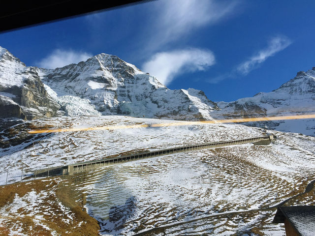 Golden Express, Maiden Peak, and Lauterbrunnen Village.