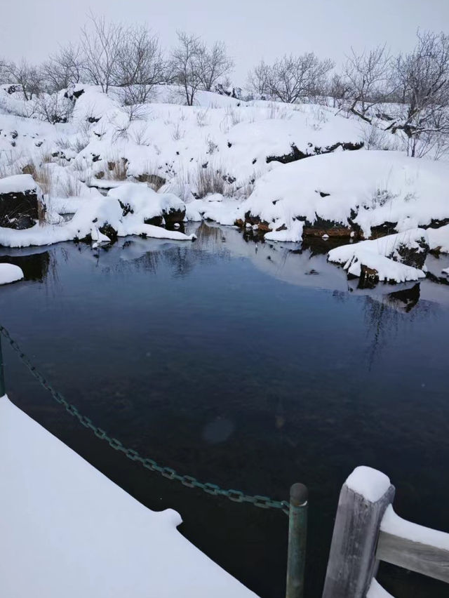 黑龍江五大連池溫泊，東北雪景真的不要太美！