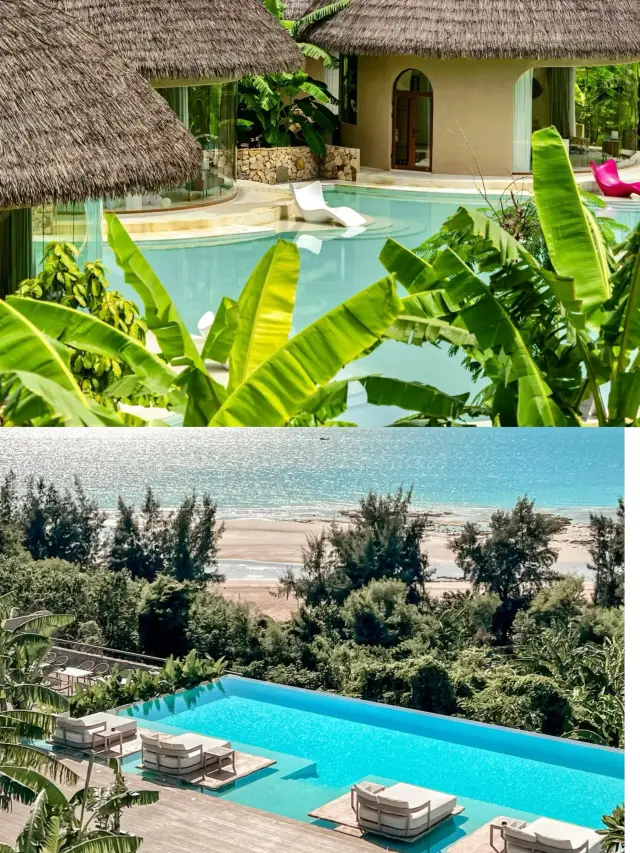 三亞泳池別墅裡的天花板 !!