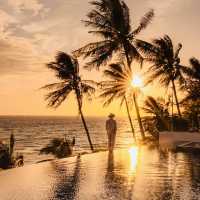 Conrad, Koh Samui | Cliff Villa, Enjoying the Beautiful Sunset 🌇 of Koh Samui. 