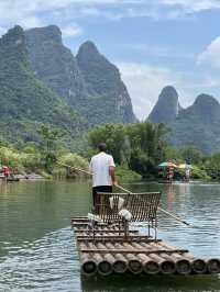 Yulong River Bamboo rafting from Jima Wharf