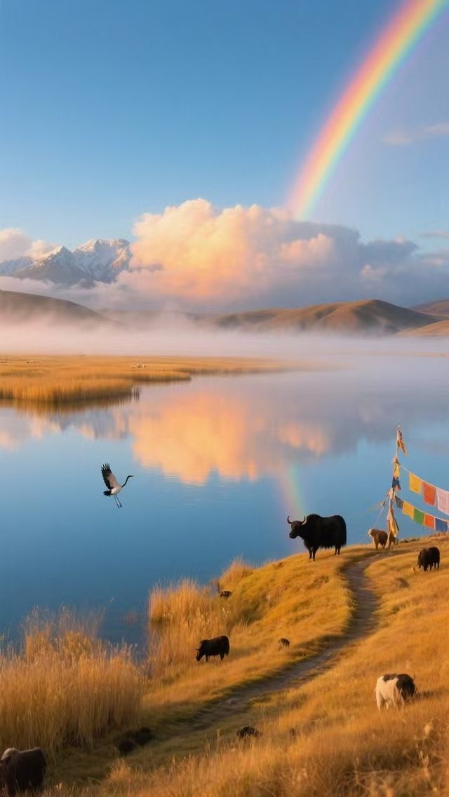 湖水藍如寶石,這片草原藏著被神眷顧的秋天 湖水藍如寶石,這片草原藏著被神眷顧的秋天