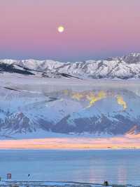 賽里木湖｜冬日限定·天空之鏡Live圖直出！#賽里木湖藍