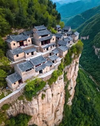 บ้านหินริมหน้าผาในหมู่บ้านโบราณ | พระราชวังโปตาลาน้อยในหุบเขาไท่หาง | หมู่บ้านหินโบราณลับที่มีประวัติศาสตร์ยาวนานนับพันปี