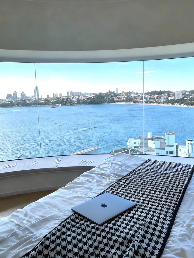 青島必住！270°海景天花板酒店，躺看大海