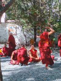 拉薩午後必衝色拉寺的辯經和日落