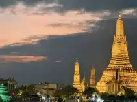 雖然今天曼谷下雨,但是還是看到了日落