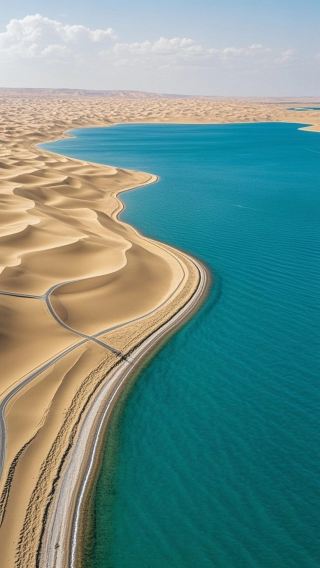 A Fantastic Symphony of Desert and Lake