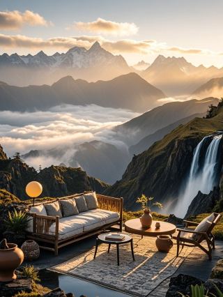 Волшебное семейное путешествие! Круговой пейзаж с звездным небом и морем облаков дарит невероятные ощущения исцеления.