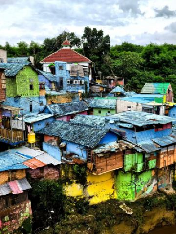 Checked in at Rainbow Village in Malang, Indonesia! 😇😇