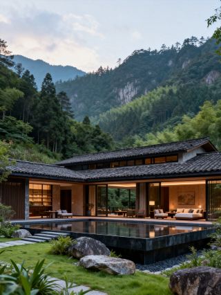การเข้าพักที่ Mountain Residence Hotel ในจิงกังซานนั้นเย็นสบายมากในช่วงฤดูร้อนที่มีอุณหภูมิ 23 องศาเซลเซียส