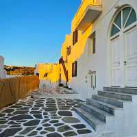 WHITE ASYMMETRICAL CHURCH IN MYKONOS!