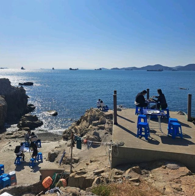 ロケーション最高☆海で食べる美味しい海鮮