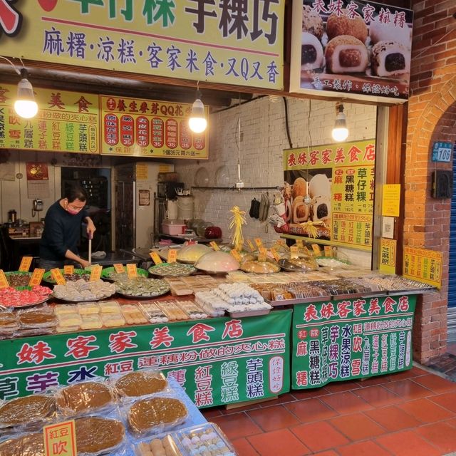 A Historical Lane With Many Street Food