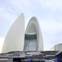 珠海大劇院-日月貝殼形狀的珠海地標建築