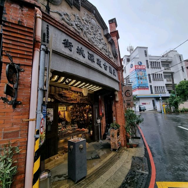 A Historical Lane With Many Street Food