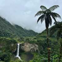 Amazing Agoyan waterfall, Ecuador