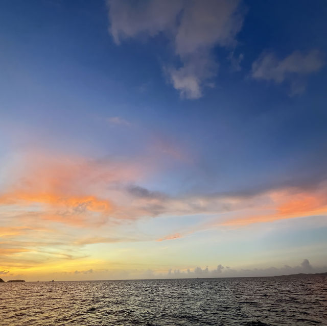 帛琉夕陽太美了！！！