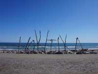 Hokitika famous beach sign