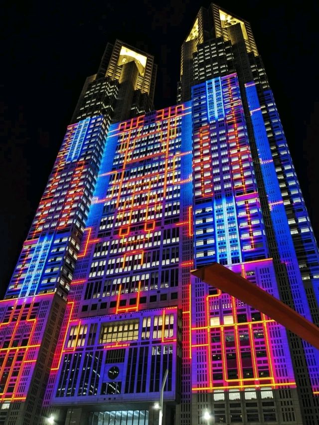 日本東京-免費高樓景觀台&光雕秀：東京都廳展望台