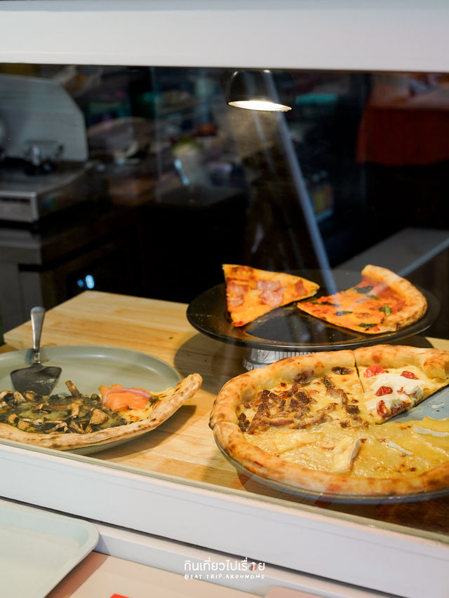 🍕Good Slice ร้านพิซซ่าในร้านกาแฟ ในสไตล์มินิมอล