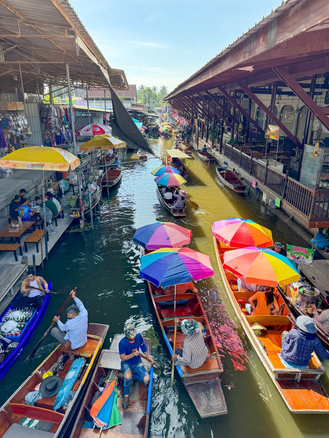 【タイ🇹🇭】初めてのタイ旅行におすすめ！ダムヌン・サドゥアック水上マーケットに行ってきました！