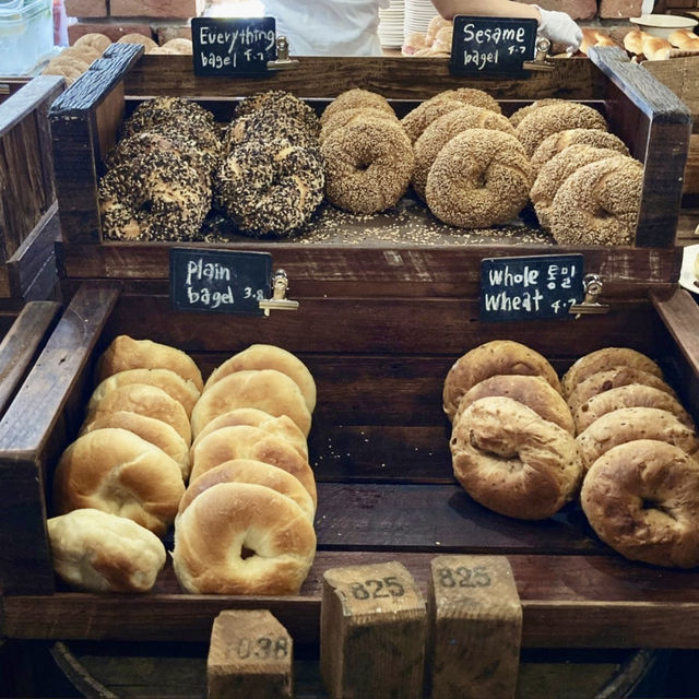 【韓国】大人気の理由がわかる狎鴎亭のベーグル屋さん🥯
