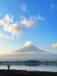 ชมวิวฟูจิหน้าหนาว ที่ริมทะเลสาบคะวะงุชิ 🗻🏞️