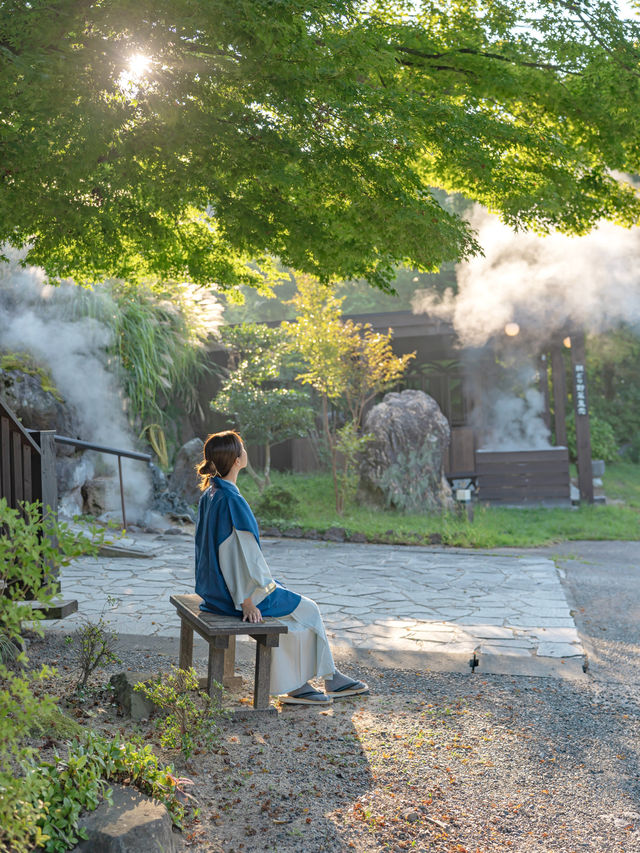 【大分】推しポイントは青色の温泉♨️💎✨別荘気分で過ごせる快適ステイ🏠🌳 