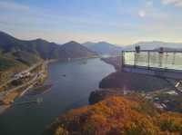 Take a glimpse of the serene beauty at Mancheonha Skywalk
