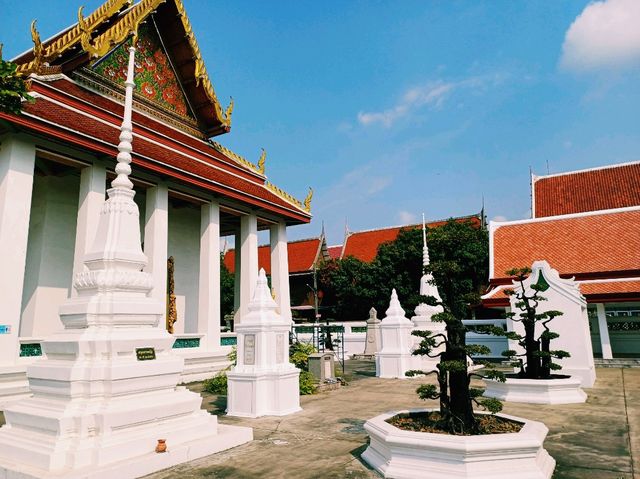 泰國曼谷市區湄南河畔著名皇家古跡寺廟:Wat Nang Ratchaworawihan，適合拍照📸打卡冥想