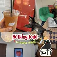 🥐📍แนะนำคาเฟ่บางพระ nothing.todo 🌳🌞🍵