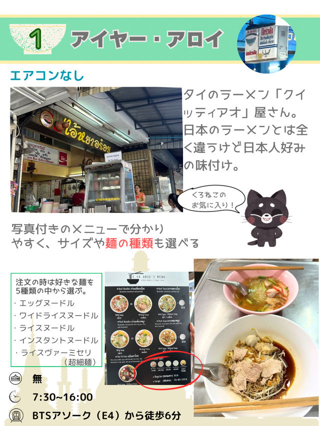 【バンコク】美味しい印『緑のどんぶりマーク』があるお店を5店紹介するね！