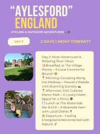 Aylesford itinerary 
