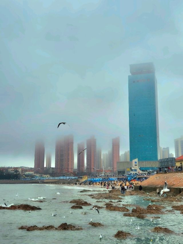 칭다오 바다위의 잔교(잔차오)🇨🇳