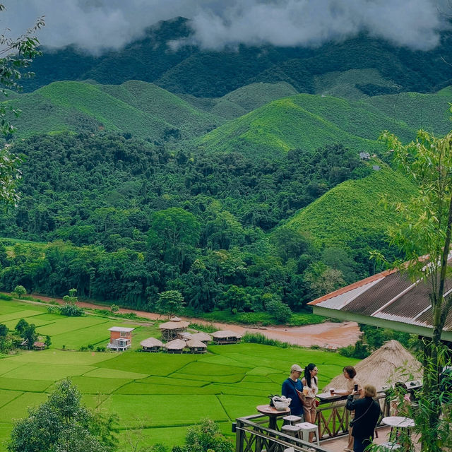คาเฟ่หยุดเวลา หมู่บ้านสะปัน จ.น่าน 🌱⛰️