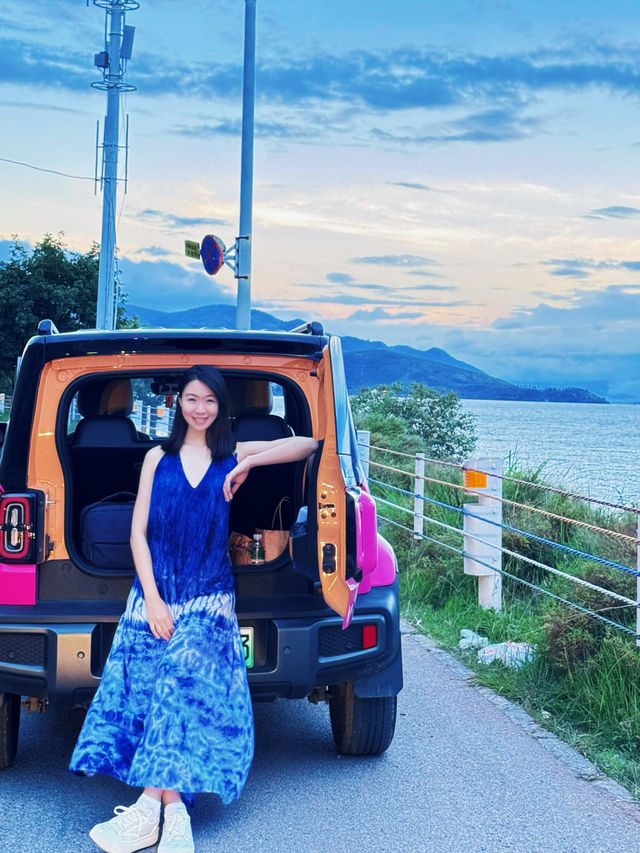 Rented a Pink Mini Tank with a driver —Adventure in Dali —My Cutest Road Trip Ever🚗💖🇨🇳