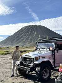 Catching sunrise on Mt Bromo