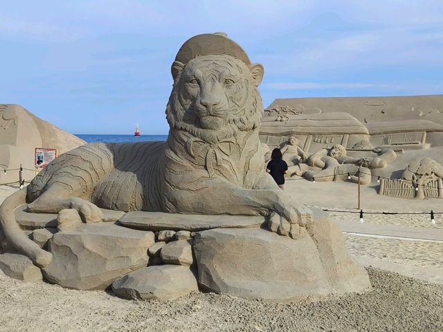 韓國 釜山 海雲台 沙雕展 壯觀精彩