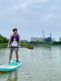 Urban Zen on Water: Paddleboarding at Haizhu Lake Park 🌆🧘‍♀️
